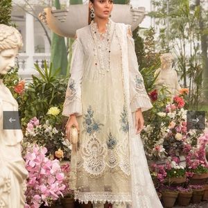 New 3 piece Maria b laxuary lawn Pakistani dress xl Maria b